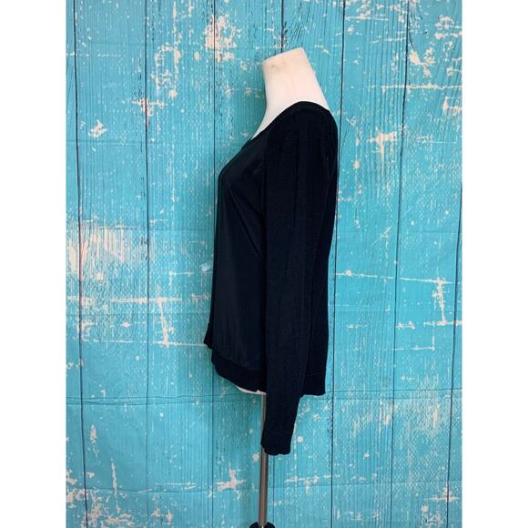 Jaye.e black long sleeves casual top size M - Picture 7 of 8